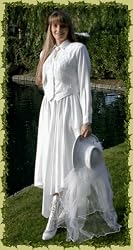 Keyhole Neck Blouse and Skirt Set