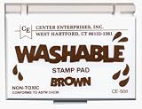 STAMP PAD WASHABLE BROWN - B000F9ZO4I