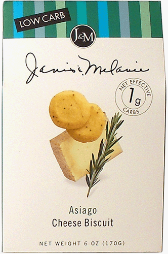 Asiago Flavor Low Carb Cheese Biscuits 6 oz. box by J&M Foods by J&M Foods