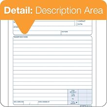 TOPS 2-Part Carbon Job Work Order Forms, 5.5 x 8.38 Inches, 50 Sheets per Pack, White and Manila, (3467)