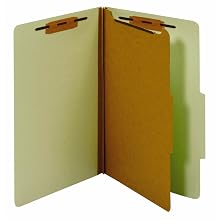 Globe-Weis Classification Folder, Legal Size, 1 Divider, Green, (PU44 GRE)