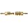 Brass Double Shut-Off Quick Connect Tube Fitting, Barbed Coupler, 3/16" Tube ID, with Buna-N Seal