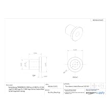 Bunting Bearings FFM004008010 4.0 MM Bore x 8.0 MM OD x 12.0 MM Length 10.0 MM Flange OD x 2.0 MM Flange Thickness Powdered Metal SAE 841 Flanged Metric Bearings
