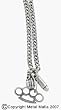 BURNISHED SILVER WEAPON CHARM NECKLACE WITH A HAND GRENADE, BRASS KNUCKLES & BULLET PENDANTS BURNISHED SILVER WEAPON CHARM NECKLACE WITH A HAND GRENADE, BRASS KNUCKLES & BULLET PENDANTS