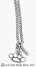 BURNISHED SILVER WEAPON CHARM NECKLACE WITH A HAND GRENADE, BRASS KNUCKLES & BULLET P...