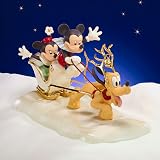 LENOX DISNEY MICKEYS Snowy Romance Mickey & Minnie Sled