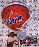 Steve Spurrier / Urban Meyer - Autographed Official Full Size Riddell Authentic Proline Football Helmet w/Champs - Florida Gators