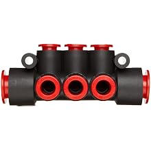 SMC PBT Push-to-Connect Tubing Manifold, Tube OD