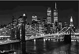 (100x144) New York City Brooklyn Bridge by Henri Silberman Huge Wall Mural Art Print Poster