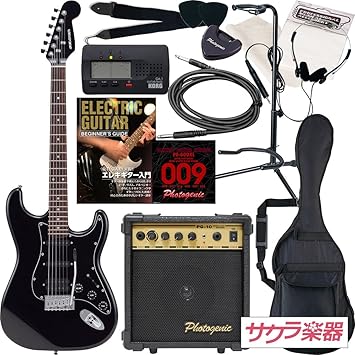 【クリックで詳細表示】SELDER エレキギター ストラトキャスタータイプ STH-20 初心者入門13点セット /HBK(9707003301)： 楽器