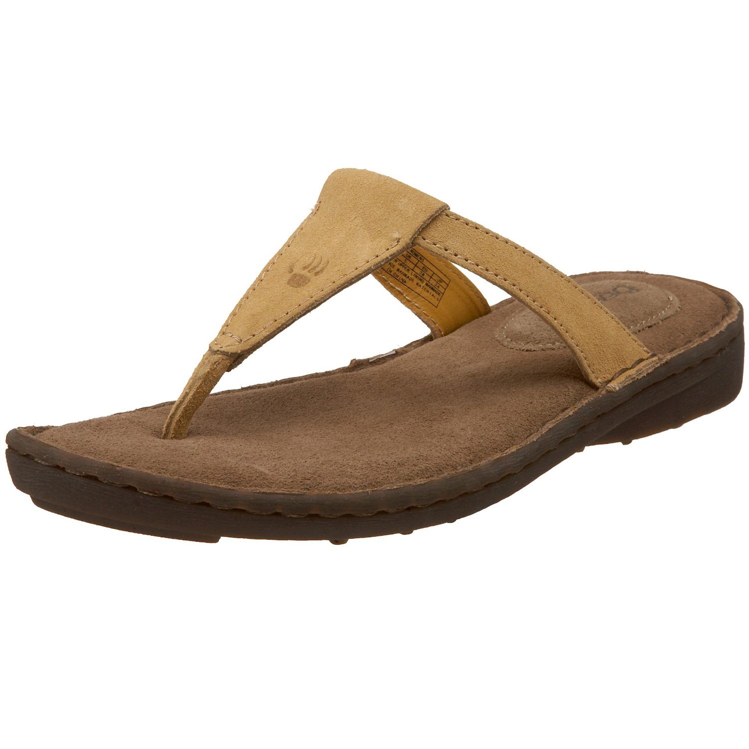 BEARPAW Women's Verbena T-Strap Sandal--wheat