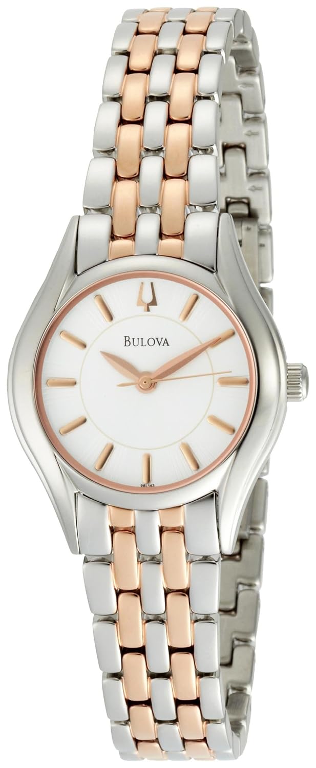 Bulova Women’s 98L143 Silver White Dial Bracelet Watch