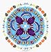 Sealife Kaleidoscope - Dolphins, Turtles, Fish & More on Clear Background- Round Sticker / Decal