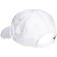 San Jamar H063 Cotton Logoed Baseball Cap with Adjustable Head Strap, White