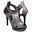 REFN Sassy Double Platform Peep Toe Stacked 5" Heel Shoe