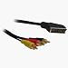 Electronics : Scart to Triple Phono/RCA Cable 5m