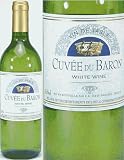 【送料無料6本セット】キュべ・デュ・バロン　白（フランス）７５０ｍｌ