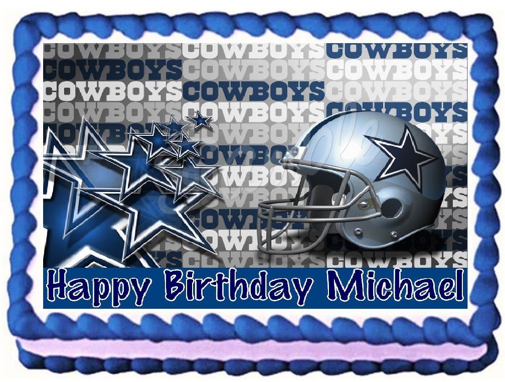 1/4 Sheet ~ NFL Dallas Cowboys Tony Romo Birthday ~ Edible Image ...