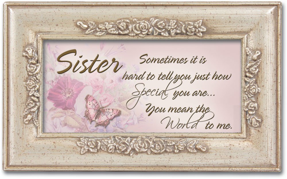 Amazon.com - Sister You Mean The World Champagne Silver Cottage ...