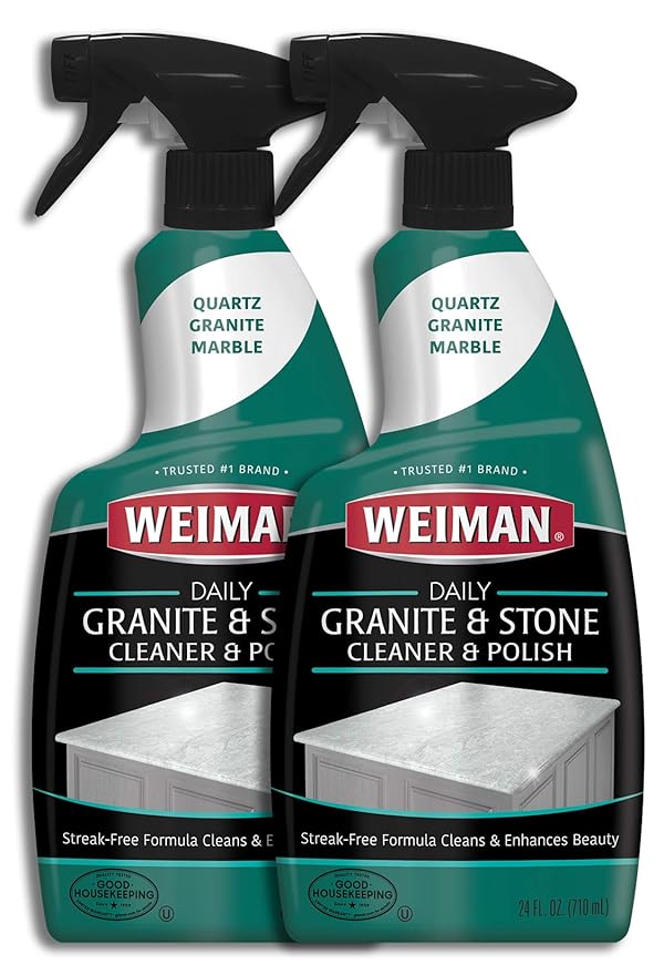 Weiman Granite Cleaner And Polish 24 Ounce 2 Pack For Granite