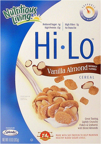 Hi-Lo Vanilla Almond Low Carb Cereal by Nutritious Living
