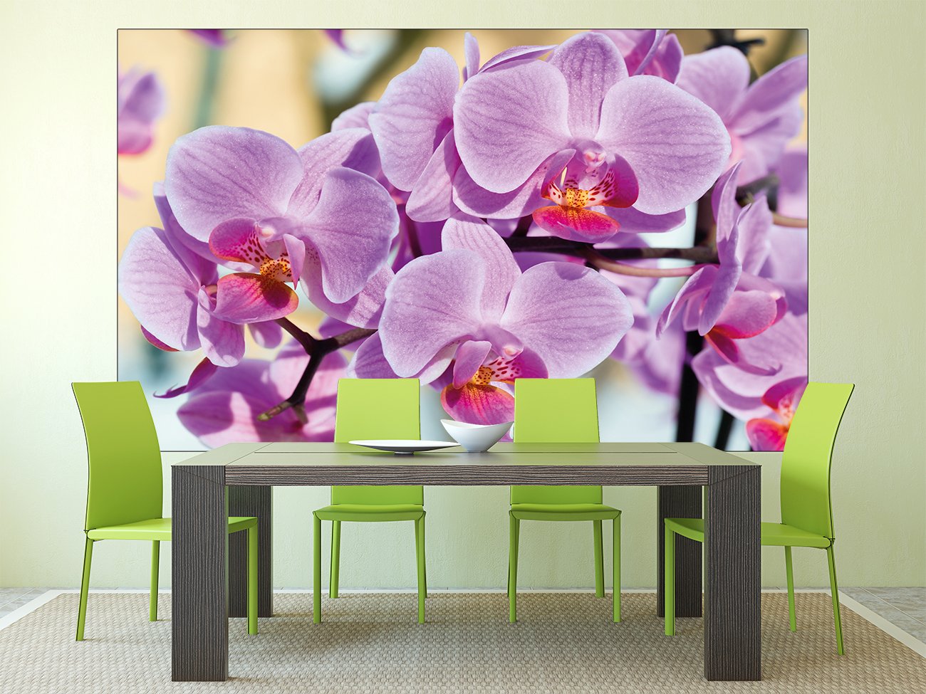 Murales de flores y jardines que decoran con encanto