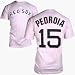 Boston Red Sox Dustin Pedroia Youth Girl's Pink Jersey T-ShirtSmall (7)