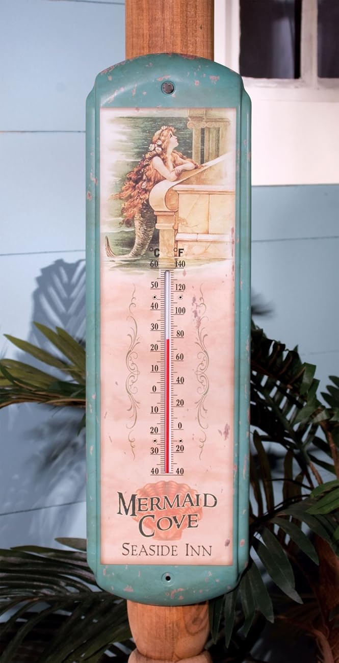 Ohio Wholesale Vintage Mermaid Thermometer, from our Water Collection