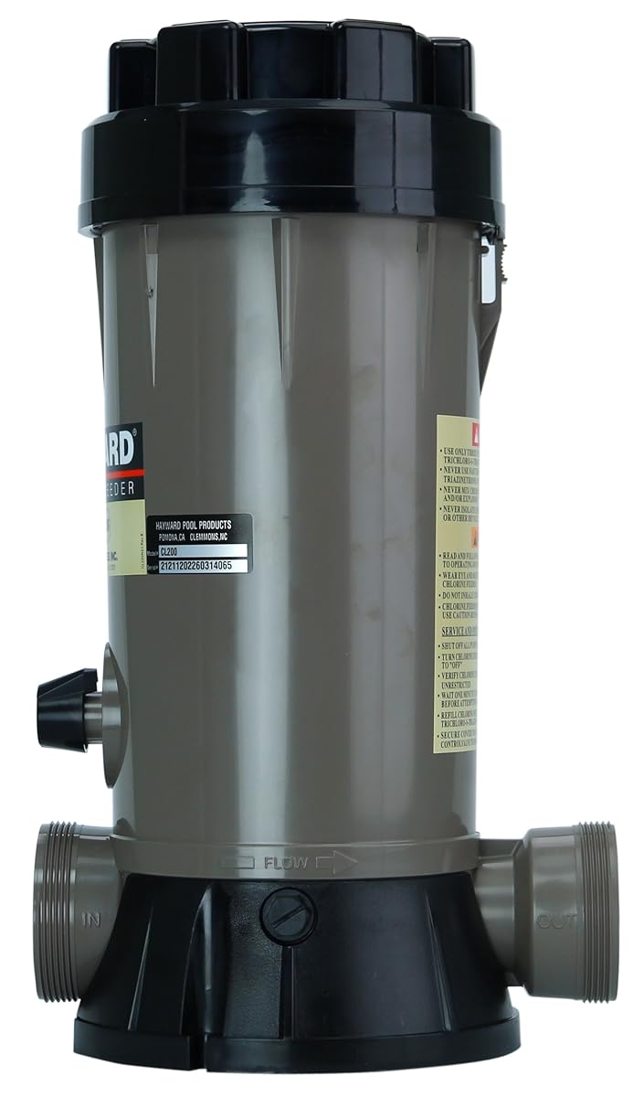 Hayward CL200 InLine Automatic Pool Chemical Feeder with Mounting Base