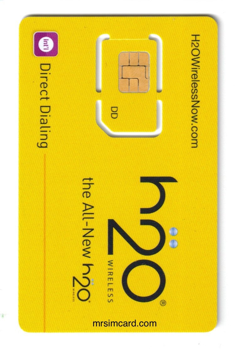 Купить H2O Micro / Mini SIM Card for any Unlocked GSM Phone в интернет