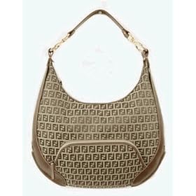 Fendi Hobo Bag 8Br465 - Beige Brown
