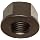 Grade 2 Low Carbon Steel Flange Nut, Zinc Plated Finish, UNF 2B Threads, 1-1/8"-7 Thread Size, 3/8" Width Across Flats