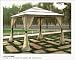 DC America LQGO19323MBR 10-Foot by 10-Foot Three Tier Gazebo with Insect Screen, Dark Bronze, with Beige Polyester Top
