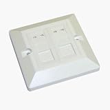 Review Newlink  / Single Network LAN Faceplate with 2 x RJ45 Cat5e Ports