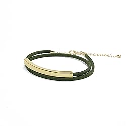 drop.スエード ブレスレット 