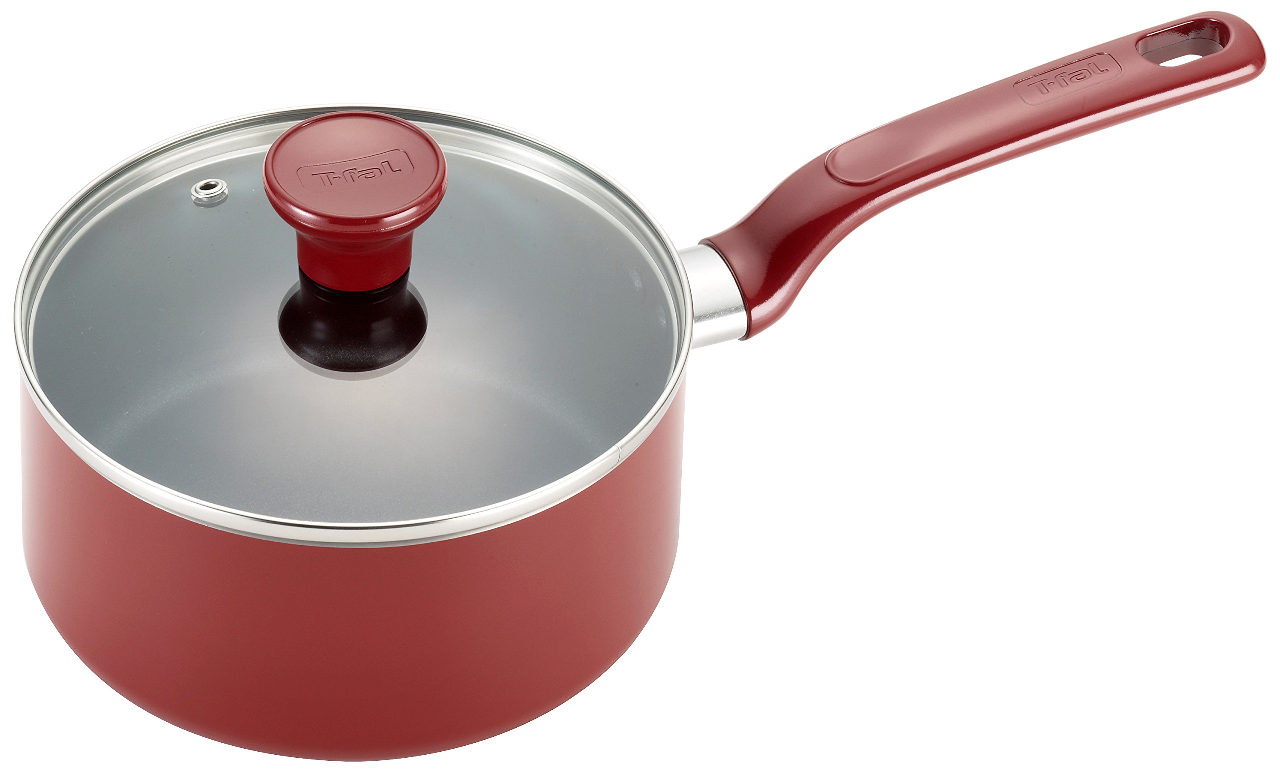 Tfal C91224 Excite Nonstick Covered Sauce Pan, 3Quart, Red eBay