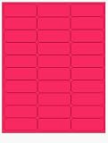 Address Label Fluorescent Pink 25 Sheets