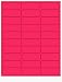Address Label Fluorescent Pink 100 Sheets