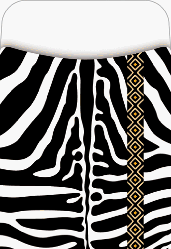 PICK-A-POCKET LIBRARY POCKETS ZEBRA