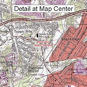 Buy USGS Topographic Quadrangle Map - Anacostia, District of Columbia (Folded Waterproof)