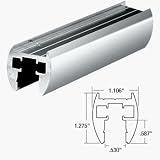 C.R. LAURENCE 3800012 CRL Brite Silver 12 Euro Style Header