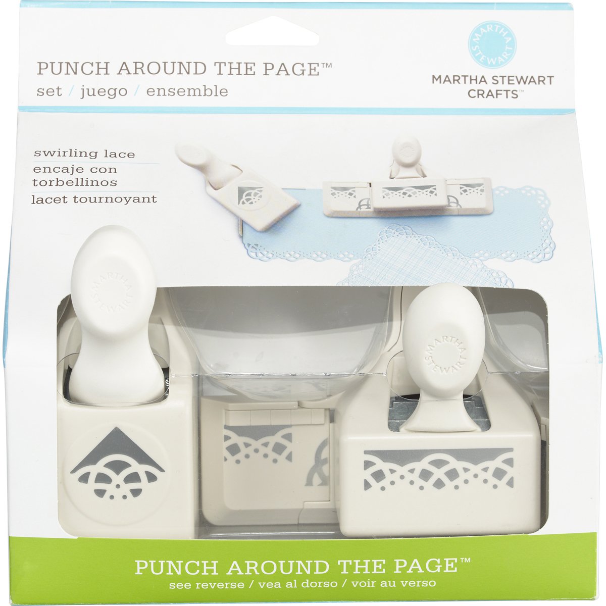Martha Stewart Crafts Punch Around the Page Swirling Lace Punch Set eBay