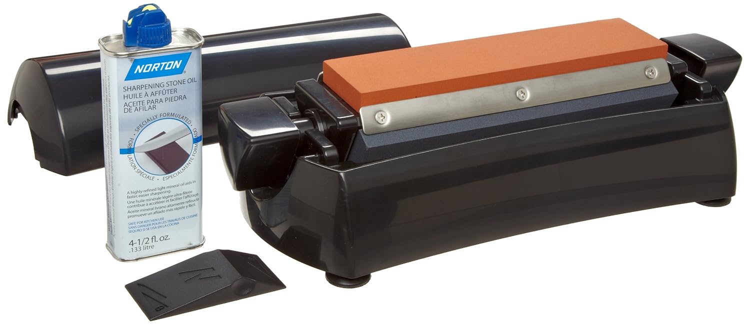 Norton IM200 8" Three Stone Sharpening System Fine India, Medium