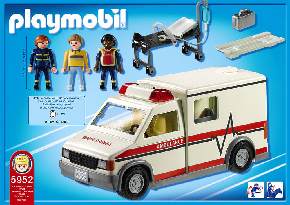 Amazon.com: PLAYMOBIL Rescue Ambulance: Toys & Games
