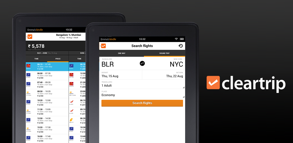 Amazon.com: Cleartrip - Flights Hotels IRCTC Indian Rail: Appstore ...