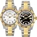 RELOJ INVICTA para CABALLEROS COLLECCION MEN?S II CHAPADO en ORO 18K y ACERO INOXIDABLE CARATULA BLANCA o NEGRA