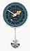 Verichron Metal Racetrack Pendulum Wall Clock Blue - 11.5x7x1.75