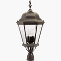 Decorative Lighting 1007PE Westlake Cast 3-Light Outdoor Pole - Post Lantern - Pewter