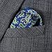 HISDERN Men's Paisley Pocket Square Handkerchief