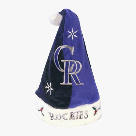 Colorado Rockies Santa Hat